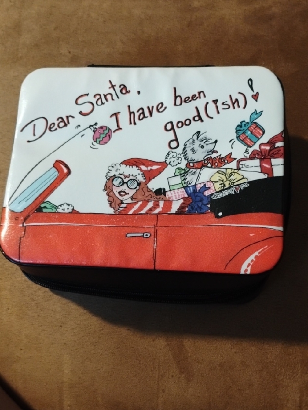 Brighton Holiday Jewelry Pouch - Red, White, Black